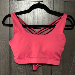 NWOT burgundy sports bra